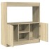 Aparador de madera de ingeniería roble Sonoma 92x33x100