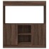 Aparador de madera de ingeniería marrón roble 92x33x100