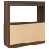 Aparador de madera de ingeniería marrón roble 92x33x100