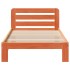 Estructura de cama sin colchón madera maciza marrón 75x190