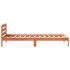 Estructura de cama sin colchón madera maciza marrón 75x190