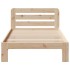 Estructura de cama sin colchón madera maciza pino 75x190