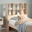 Cabecero de cama con almacenaje madera maciza de pino 100 cm