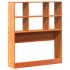 Cabecero de cama almacenaje madera maciza pino marrón 90