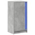 Aparador con LED madera ingeniería gris hormigón 42,5x34x85