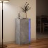 Aparador con LED madera ingeniería gris hormigón 42,5x34x85