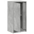 Aparador con LED madera ingeniería gris hormigón 42,5x34x85