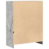 Aparador con LED madera ingeniería gris hormigón 77x34x100