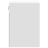 Muebles de TV de pared con luces LED 2 uds blanco 41x31x45