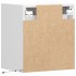 Muebles de TV de pared con luces LED 2 uds blanco 41x31x45