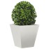 Jardineras 2 unidades acero inoxidable 30x30x30