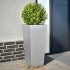 Jardineras 2 uds acero inoxidable 35x35x75