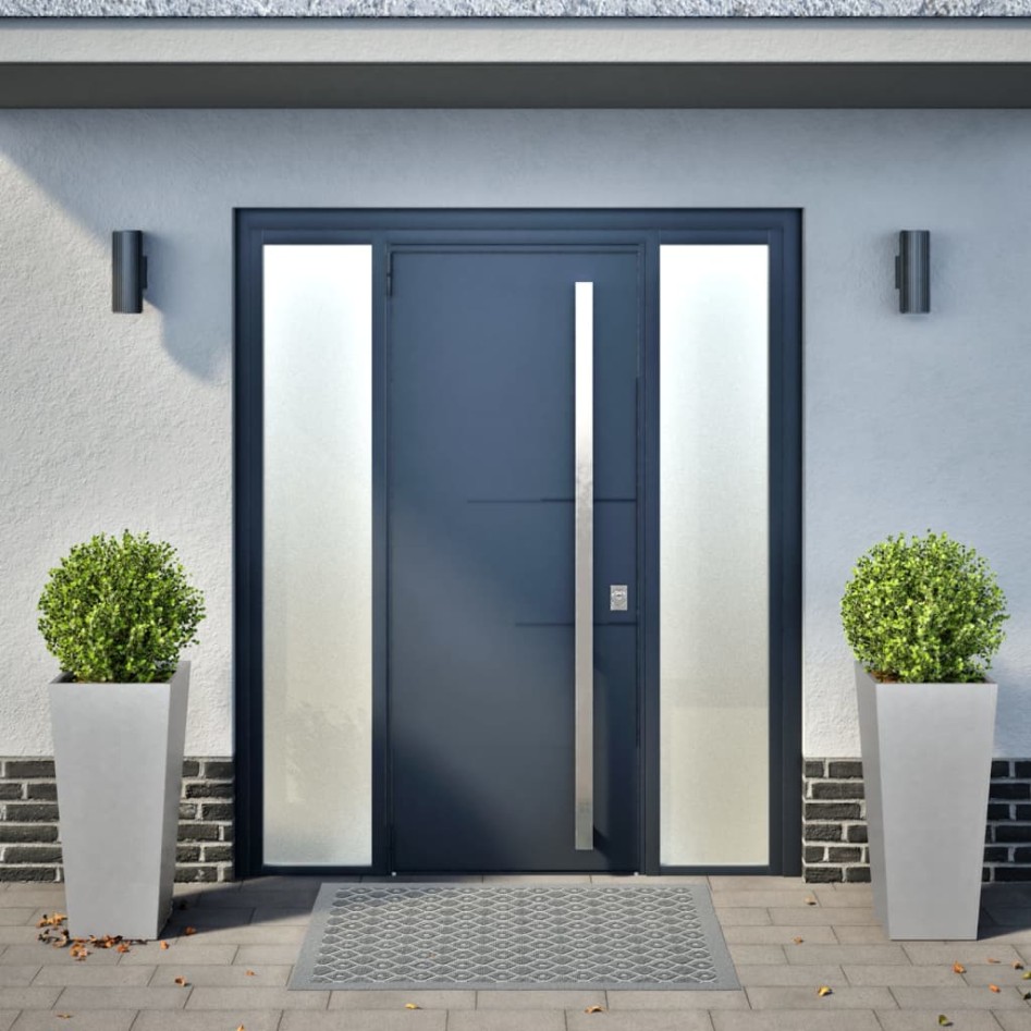 Jardineras 2 uds acero inoxidable 35x35x75