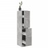 Armario botiquín madera ingeniería gris hormigón 30x41x144,5