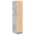 Armario botiquín madera ingeniería gris hormigón 30x41x144,5