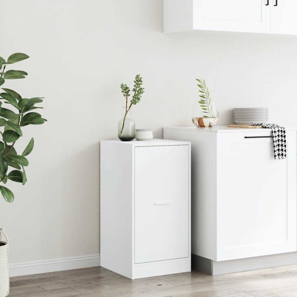 Armario botiquín madera de ingeniería blanco 40x41x77,5