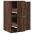 Armario botiquín madera ingeniería marrón roble 40x41x77,5
