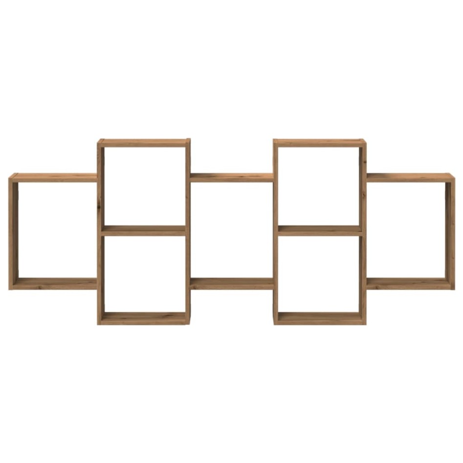 Estante de pared madera ingeniería roble artisian 159x18x65