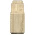 Estante de pared madera ingeniería roble Sonoma 129x18x42