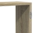 Estante de pared madera ingeniería roble Sonoma 129x18x42