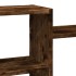 Estante de pared madera ingeniería roble ahumado 129x18x42