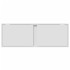 Mueble de TV de pared con luces LED blanco 100x31x35