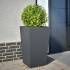 Jardinera hexagonal acero antracita 45x45x75