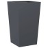 Jardinera hexagonal acero antracita 45x45x75