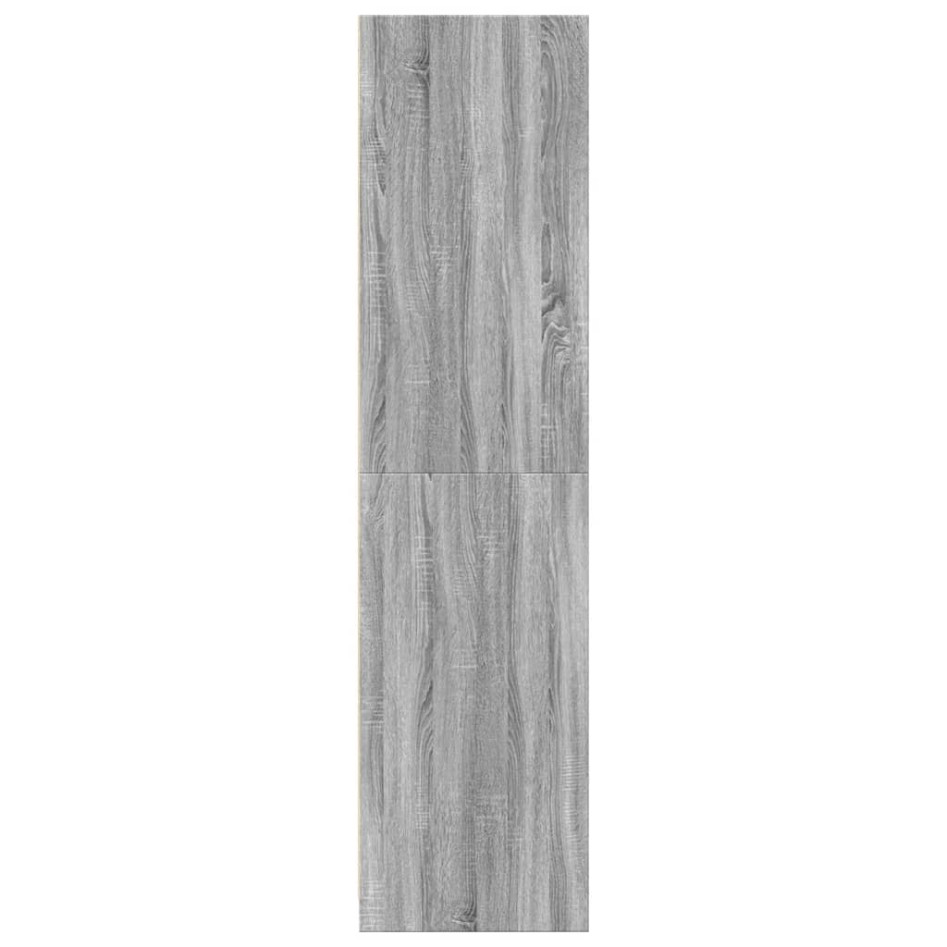 Armario de madera de ingeniería gris Sonoma 30x50x200