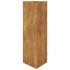 Jardineras triangulares 2 uds acero oxidado 30x26x75