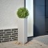 Jardineras triangulares 2 uds acero galvanizado 30x26x75