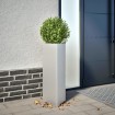 Jardineras triangulares 2 uds acero galvanizado 30x26x75 cm