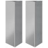 Jardineras triangulares 2 uds acero galvanizado 30x26x75