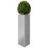 Jardineras triangulares 2 uds acero galvanizado 30x26x75
