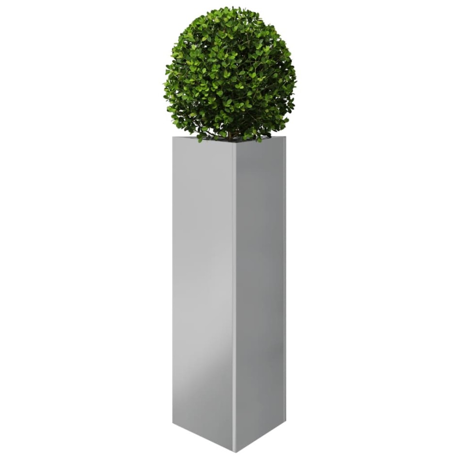 Jardineras triangulares 2 uds acero galvanizado 30x26x75