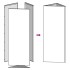 Jardineras triangulares 2 uds acero galvanizado 30x26x75