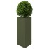 Jardinera triangular acero verde oliva 40x34,5x70