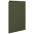 Jardinera triangular acero verde oliva 50x43x75