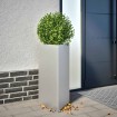 Jardineras triangulares 2 uds acero galvanizado 40x40x75 cm