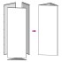 Jardineras triangulares 2 uds acero galvanizado 40x40x75