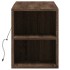 Mueble de TV de pared con luces LED marrón roble 135x31x39,5