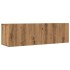 Muebles para TV de pared 2 uds roble artesanal 100x30x30