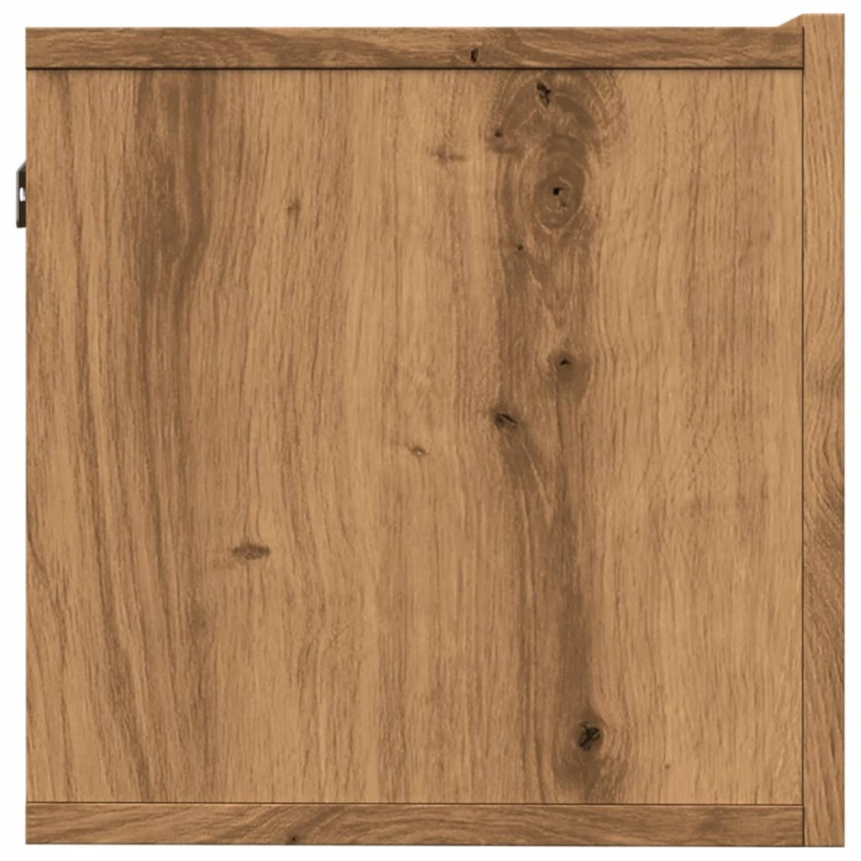 Muebles para TV de pared 2 uds roble artesanal 100x30x30