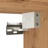 Muebles para TV de pared 2 uds roble artesanal 100x30x30