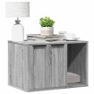 Mueble arenero para gatos madera gris Sonoma 60x40x40 cm