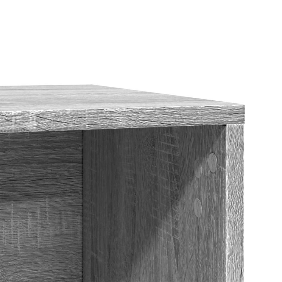 Mueble arenero para gatos madera gris Sonoma 60x40x40