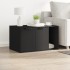 Mueble arenero para gatos madera ingeniería negro 80x50x45