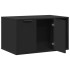 Mueble arenero para gatos madera ingeniería negro 80x50x45