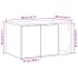 Mueble arenero para gatos madera ingeniería negro 80x50x45