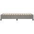 Estructura de cama sin colchón terciopelo gris claro 80x200